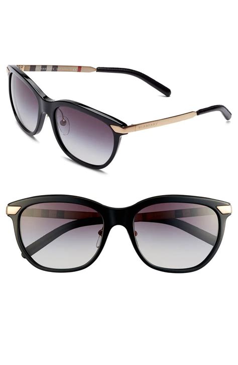 burberry 60mm round sunglasses|Burberry 57mm oversized sunglasses.